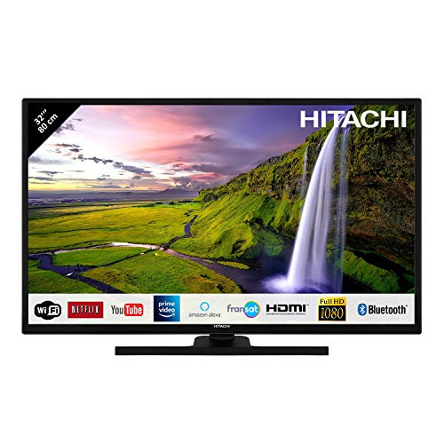 Hitachi Téléviseur LED 32" 80,01cm Full HD avec Alexa/Smart TV: