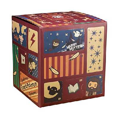 Paladone Cube Harry Potter Calendrier de l'Avent avec 24 Cadeaux | Comprend des Baguettes et des Personnages emblématiques