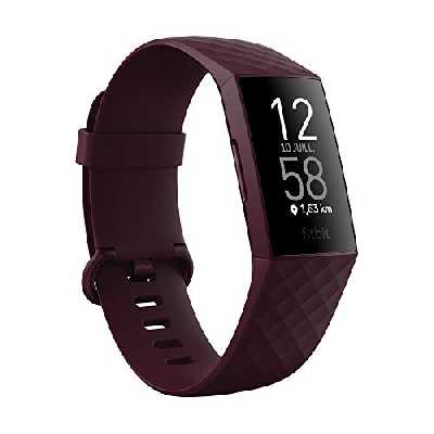 Bracelet d'Activité Fitbit Charge 4 pour La Santé et Le Sport avec Gps, Suivi de leNatation et Jusqu'à 7 Jours d'autonomie de Batterie, Bois de Rose