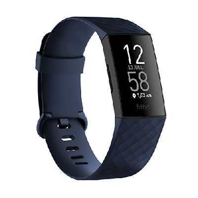 Fitbit Charge 4 Fitness Tracker Mixte Adulte, Bleu (Storm Blue), Taille Unique