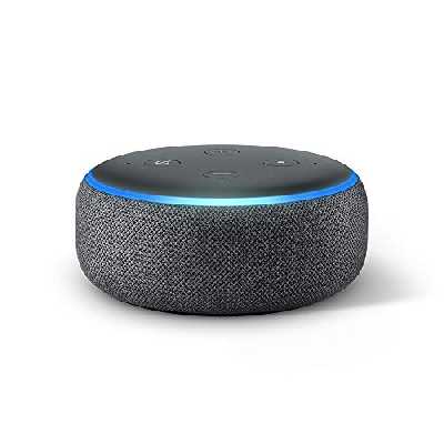 Amazon Echo Dot Tissu anthracite + Amazon Music Unlimited (6 mois GRATUITS avec renouvellement automatique)