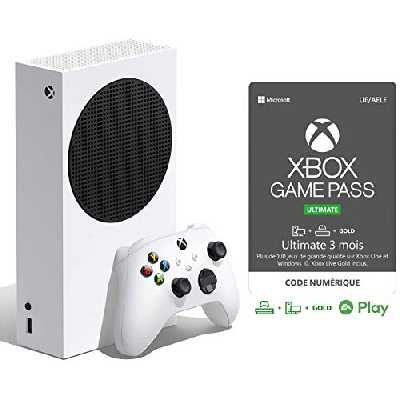 Xbox Series S + Game Pass Ultimate (3 Mois Abonnement)