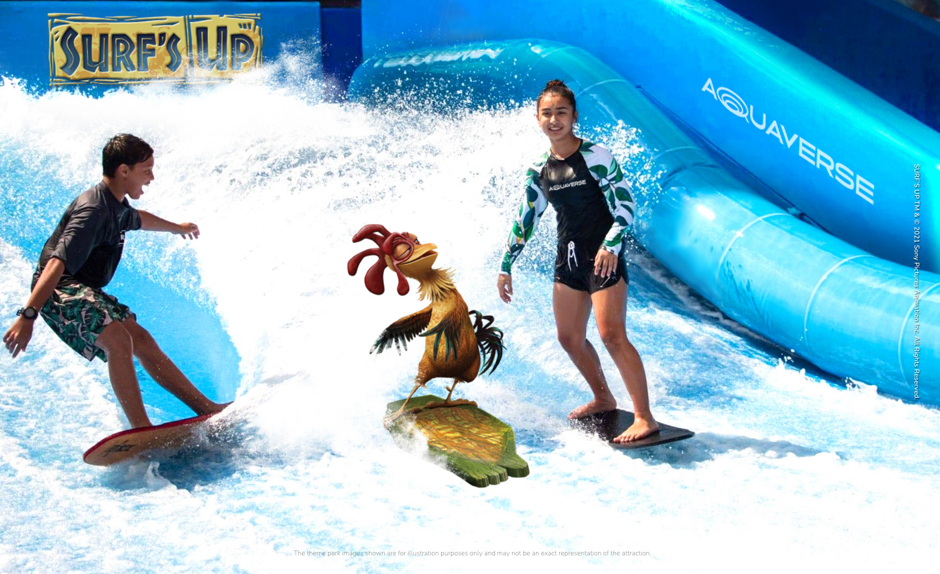 surf up parc sony aquaverse